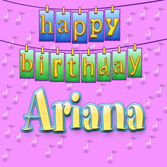 Happy Birthday Ariana (Personalized)