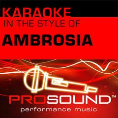 Biggest Part Of Me [In the style of Ambrosia](Karaoke Lead Vocal Demo)